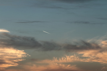 abendlicher Wolken-Himmel