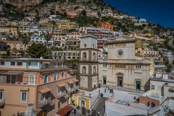 Positano town in Amalfi coast Italy