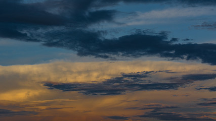 Fototapeta na wymiar Beautiful sunset sky with clouds, background