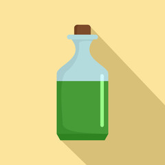 Aloe liquid icon. Flat illustration of aloe liquid vector icon for web design