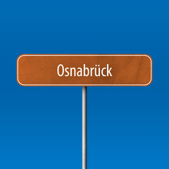 Osnabrück Town sign - place-name sign