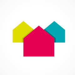 fond abstrait maison