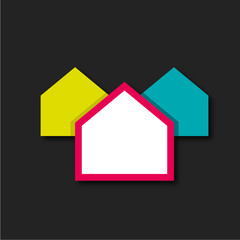 fond abstrait maison