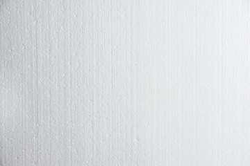 Closeup white polystyrene foam texture.
