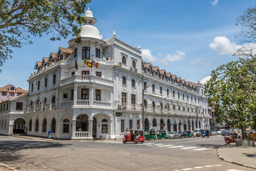 Old Colonial buildings in Kandy Sri Lanka