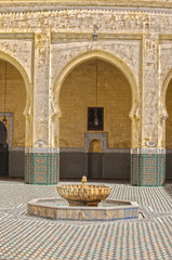 Fototapeta na wymiar Interior mausoleum Moulay Ismail