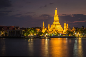 Wat Arun at night in Bangkok
