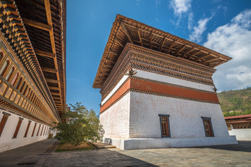 Inside Thimphu Dzong in Bhutan
