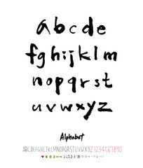 벡터 문자 / 손으로 쓴 글씨체