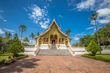 Temple in Royal Palace complex of Luang Prabang in Laos