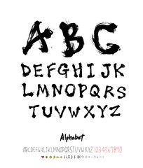 벡터 문자 / 손으로 쓴 글씨체