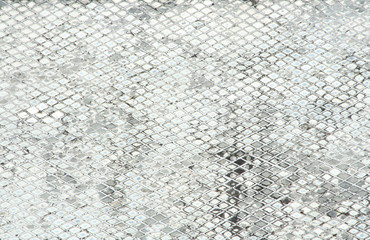 texture silver roof with seamless patterns on grey background