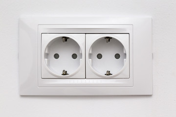 Modular socket composed by two power outlet