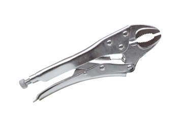 Obraz premium Locking pliers isolated on white background