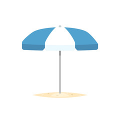 Beach umbrella vector isolated