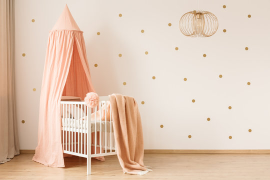 Pastel baby's bedroom interior