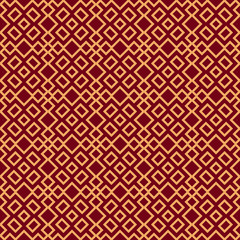 Seamless vector ornament. Modern stylish geometric linear pattern with golden color