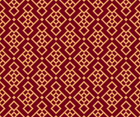 Vector seamless pattern. Modern stylish texture. Geometric striped ornament. luxury linear pattern