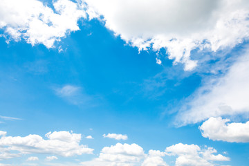 Blue sky with white cloud
