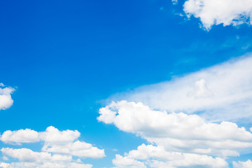 Blue sky with white cloud