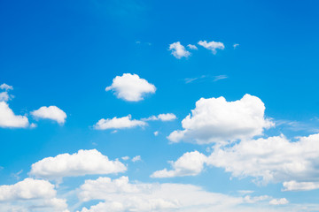 Blue sky with white cloud