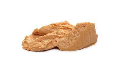 Pate, pasty spread isolated on white background