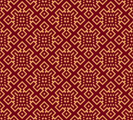 Vector seamless pattern. Modern stylish abstract texture. Repeating geometric tiles from striped elements