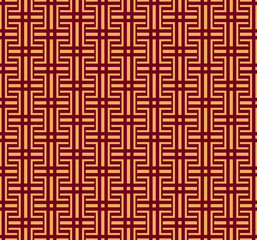 Vector seamless pattern. Modern stylish texture. Geometric striped ornament. luxury linear pattern