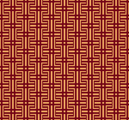 Vector seamless pattern. Modern stylish texture. Geometric striped ornament. luxury linear pattern