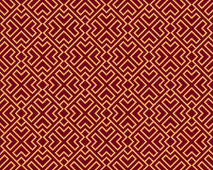 Vector seamless pattern. Modern stylish abstract texture. Repeating geometric tiles from striped elements