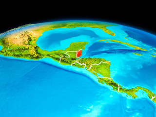 Fototapeta premium Belize in red