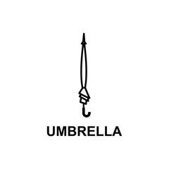 umbrella icon. Element of women accessories with names icon for mobile concept and web apps. Thin line umbrella icon can be used for web and mobile. Premium icon