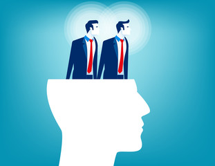 Business brain storming. Concept business vector illustration. Flat character style.