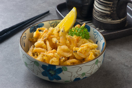 koebi karaage japanese deep fried small shrimp
