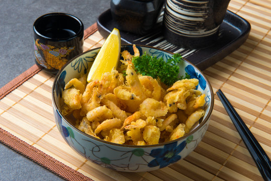 koebi karaage japanese deep fried small shrimp