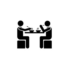 joint lunch icon. Element of conversation icon for mobile concept and web apps. Isolated joint lunch icon can be used for web and mobile