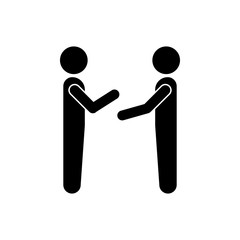 communication between two people icon. Element of conversation icon for mobile concept and web apps. Isolated communication between two people icon can be used for web and mobile