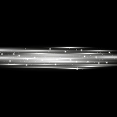 Fototapeta premium Horizontal lens flares lights, white color