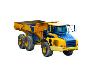 lorry isolated on the white