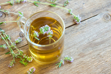 herbal tea with wild thyme