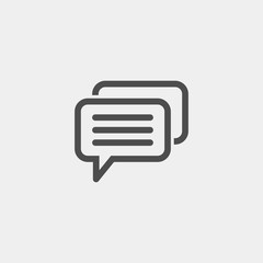 Chat flat vector icon