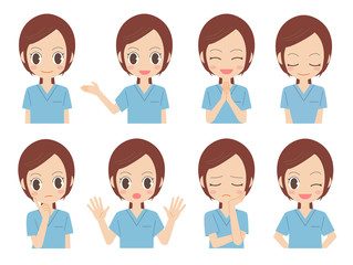 看護師　ポーズセット