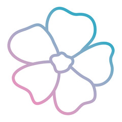 beautiful flower decorative icon vector illustration design
