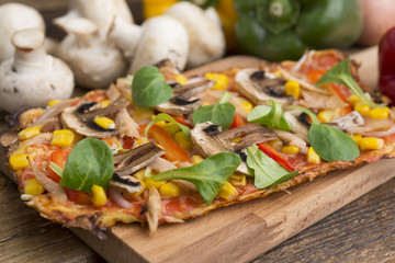Pizza handmade healthy