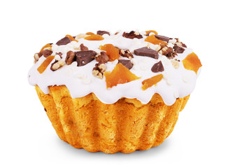 Panettone (Italian Christmas cake), sliced