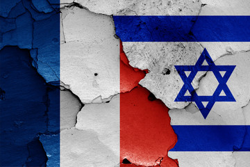 flags of France and Israel