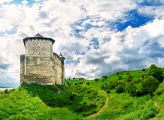 Fototapeta na wymiar Landscape photo of the fortress in Ukraine