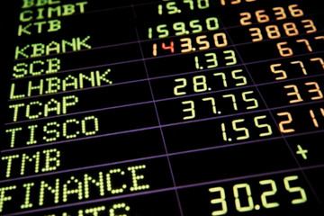 Fototapeta premium Analysts make a profit with a graph.
