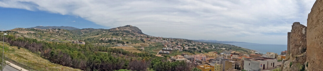 Fototapeta na wymiar Panoramique région de Sciacca, Sicile 