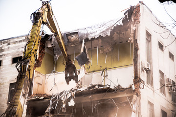 Demolition of an old building